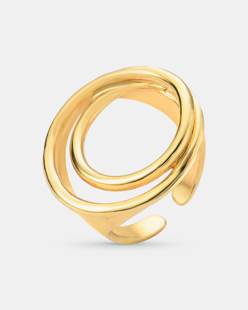 Anel Elos Banhado a Ouro