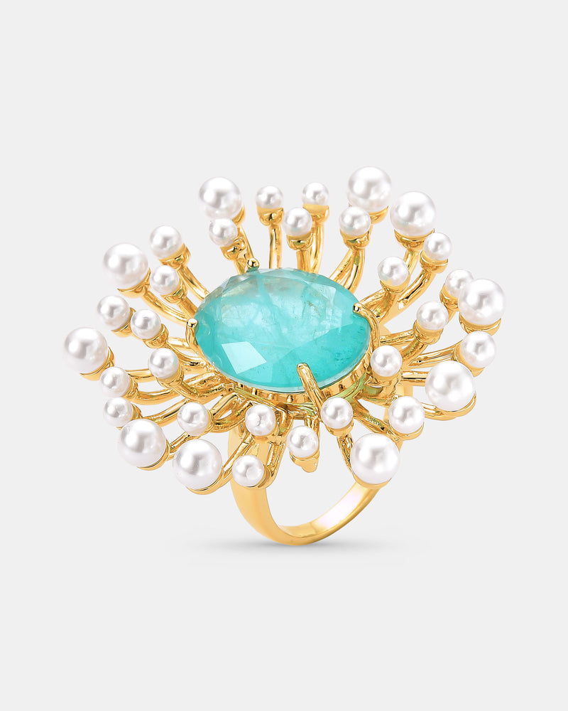 Anel Diva Banhado a Ouro