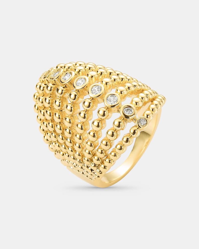 Anel Euforia Banhado a Ouro