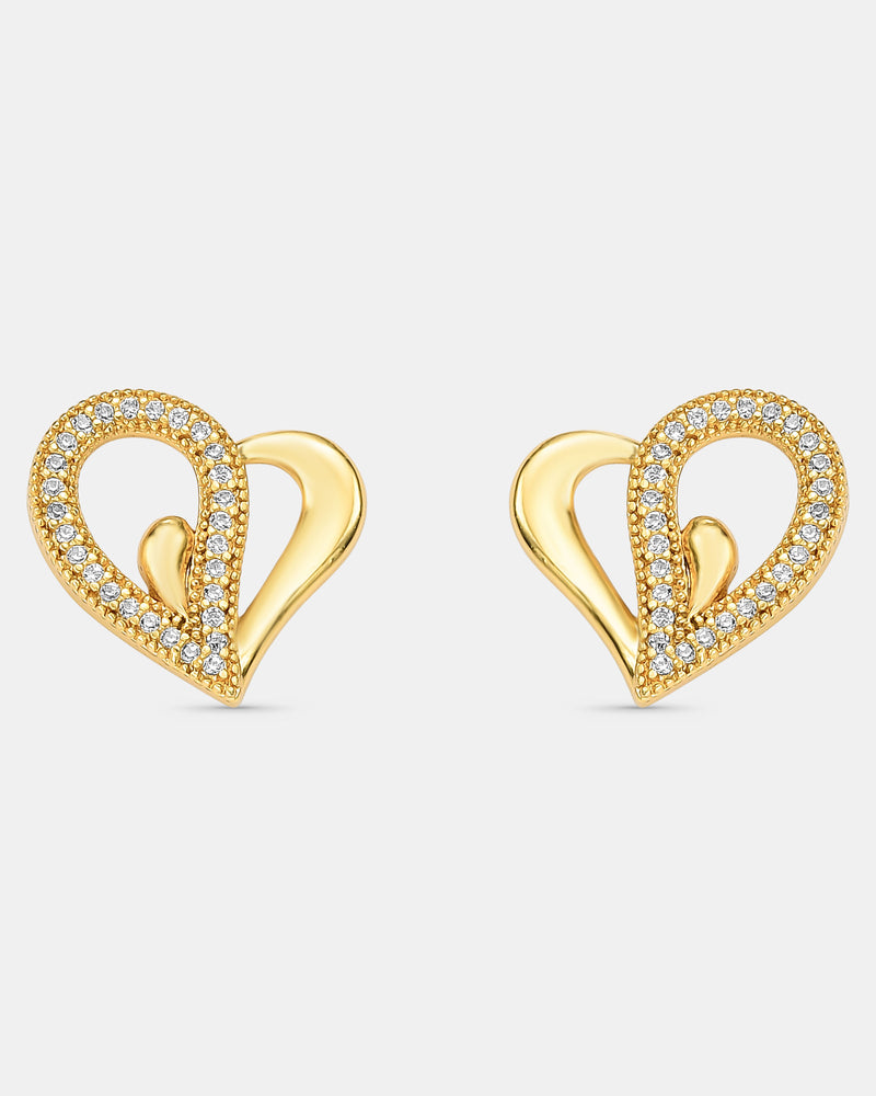 Brinco Metade Banhado a Ouro