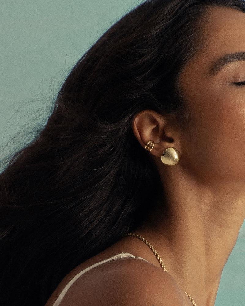 Brinco Tríade Banhado a Ouro