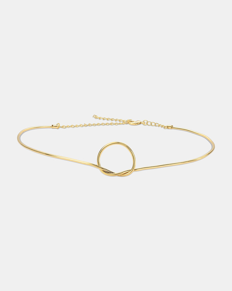 Colar Nó Banhado a Ouro