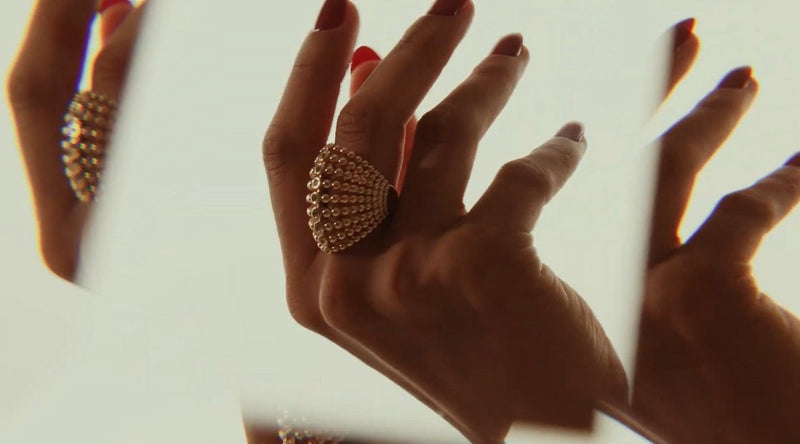 Anel Euforia Banhado a Ouro