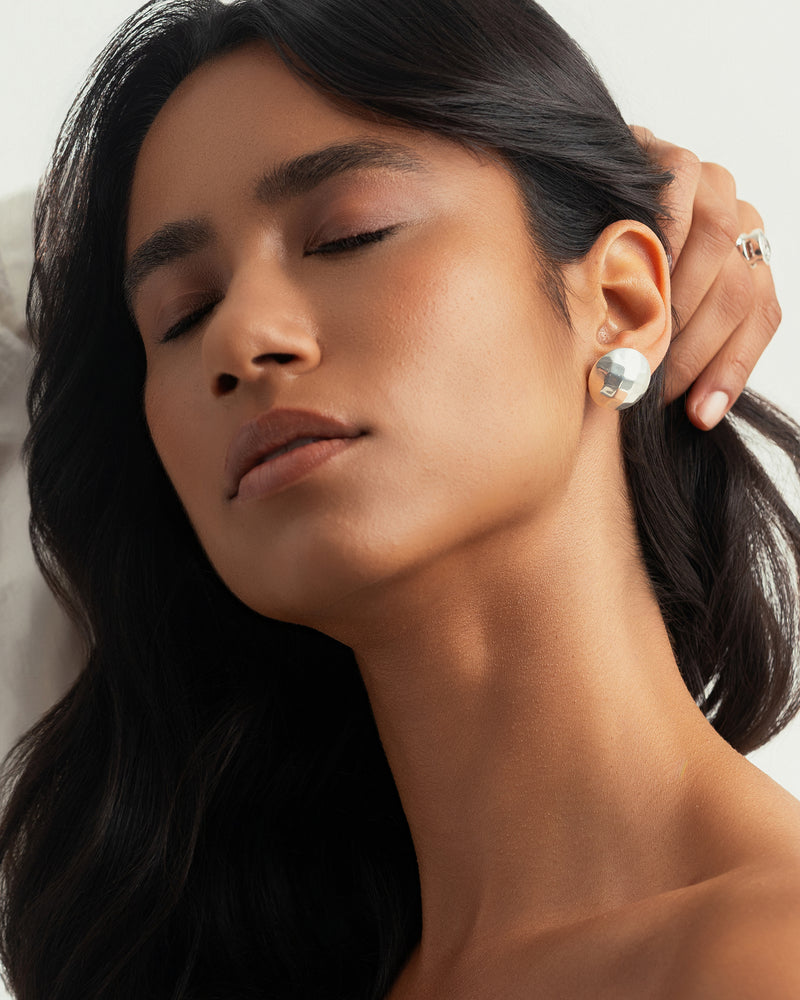 Brinco Reflexos Banhado a Prata