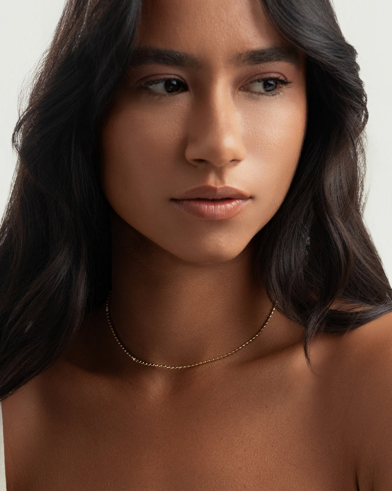 Colar Espelhos Banhado a Ouro